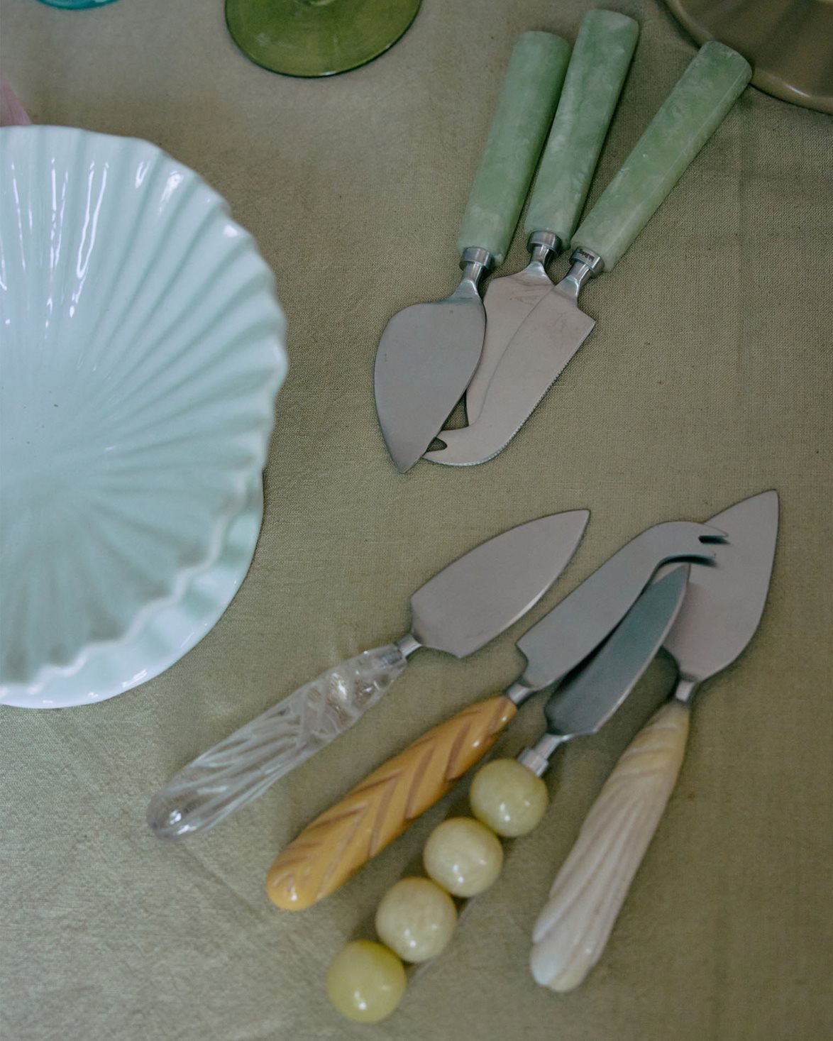Cheese Knives Set Of 3 Lemon