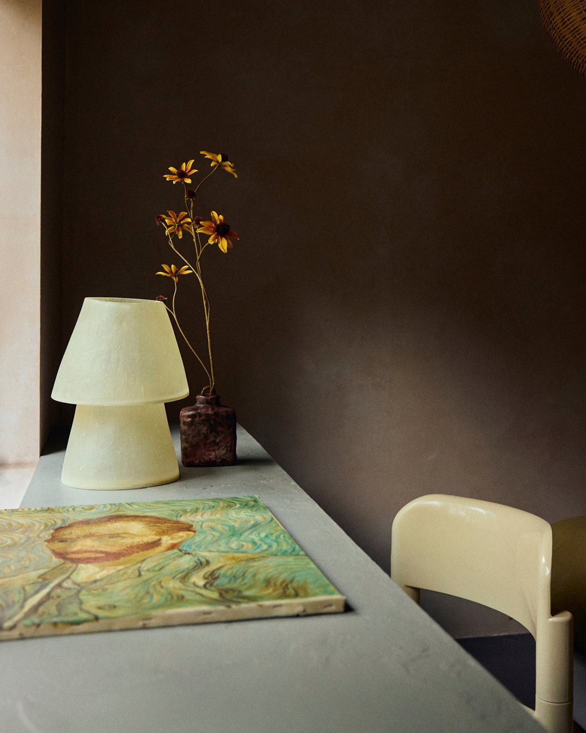Glassfiber Table Lamp Off White