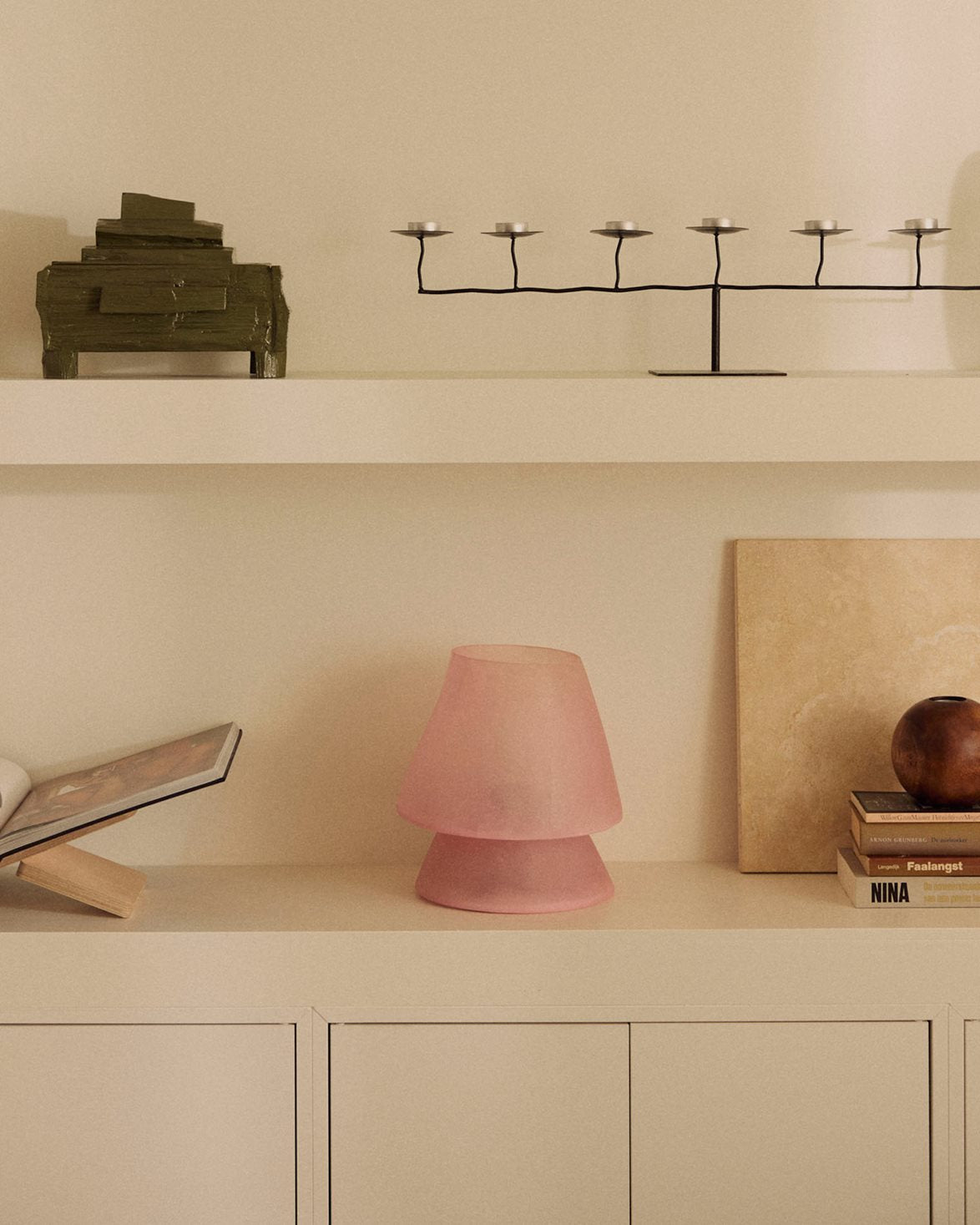 Glassfiber Table Lamp Pink