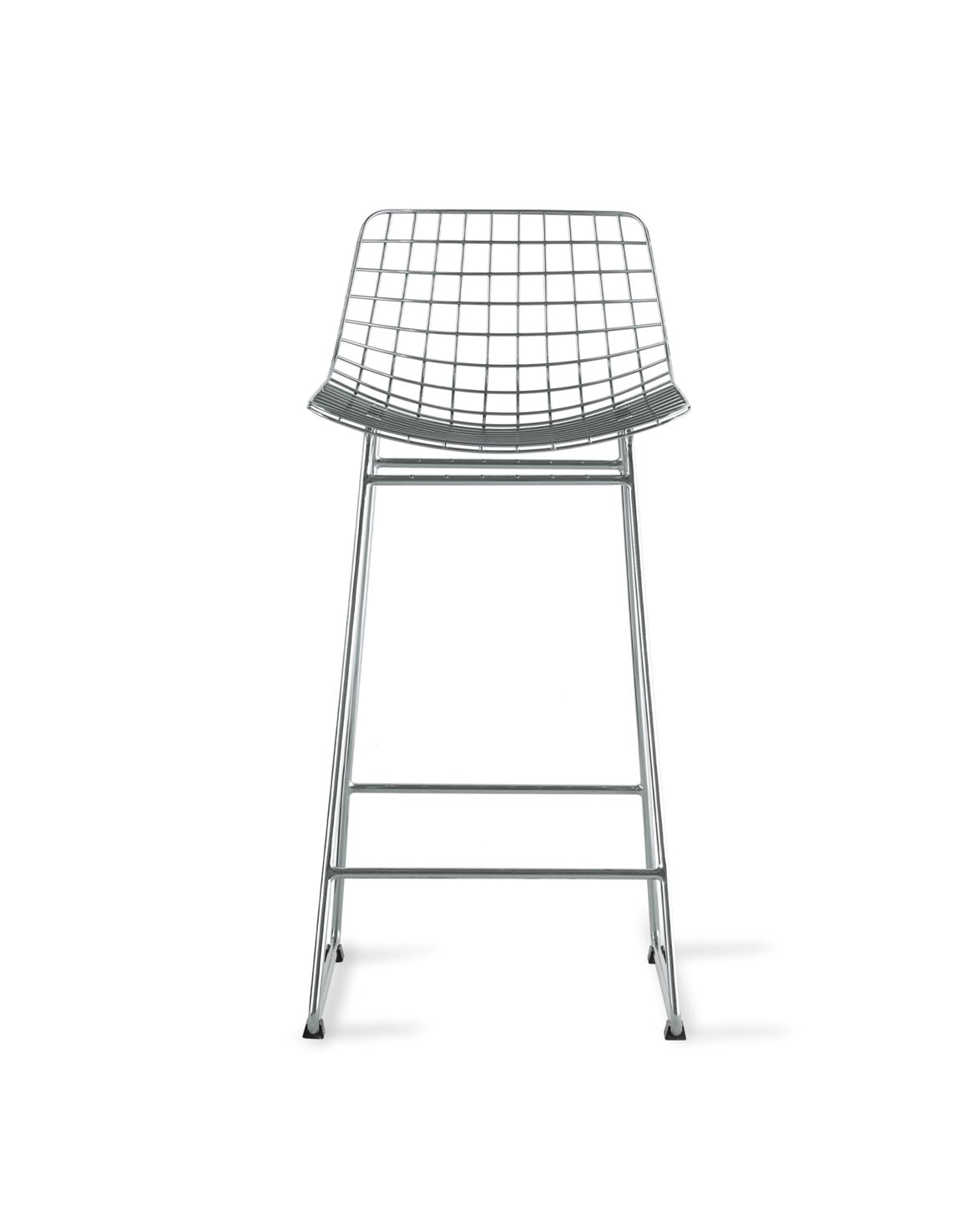 Metal Wire Bar Stool Silver
