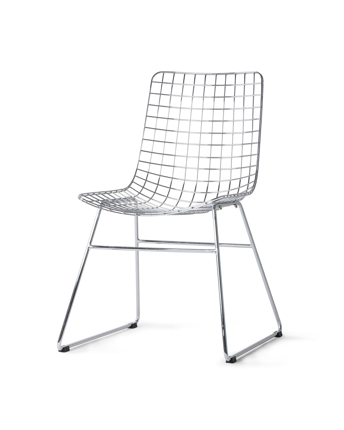 Metal Wire Chair Silver