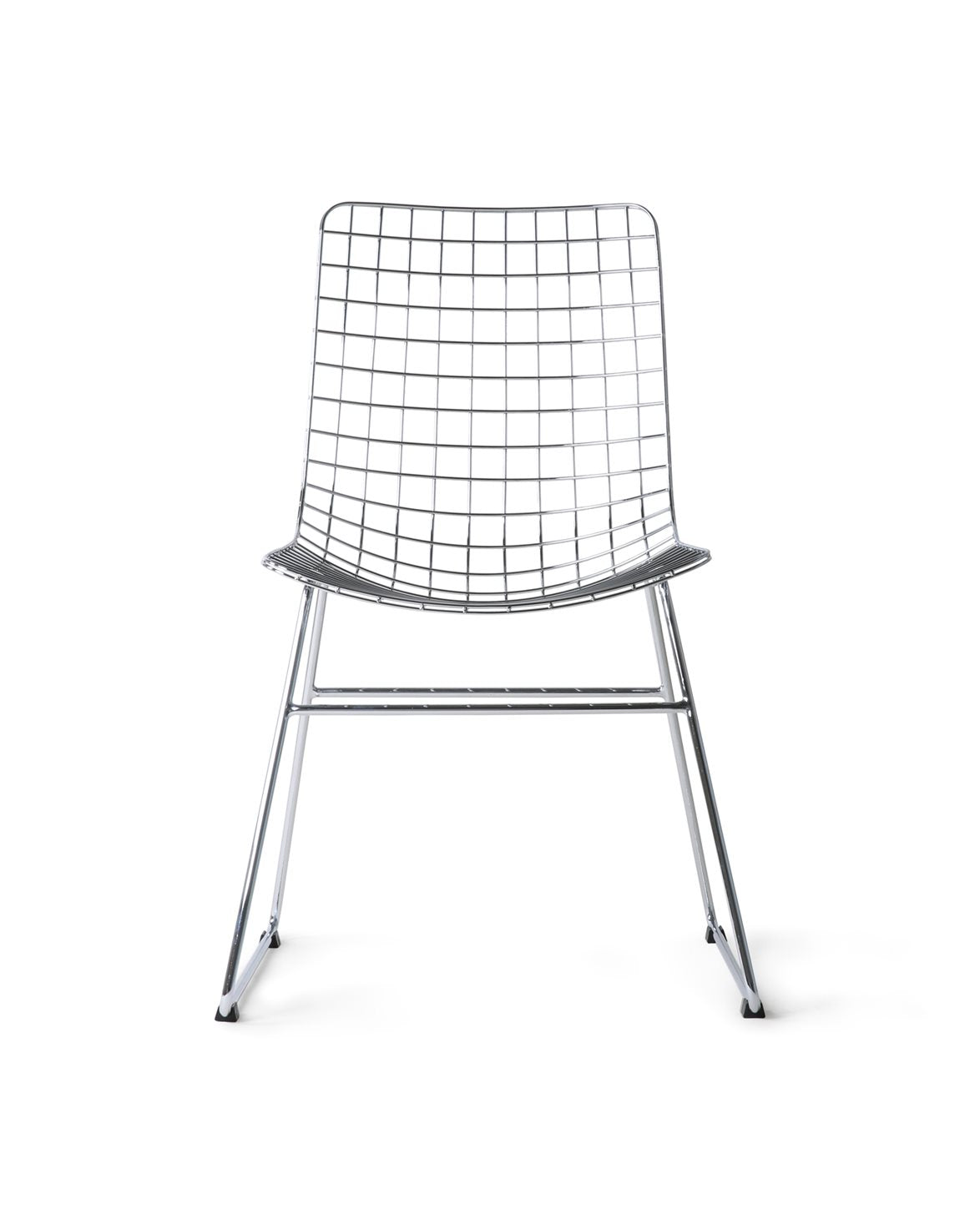Metal Wire Chair Silver