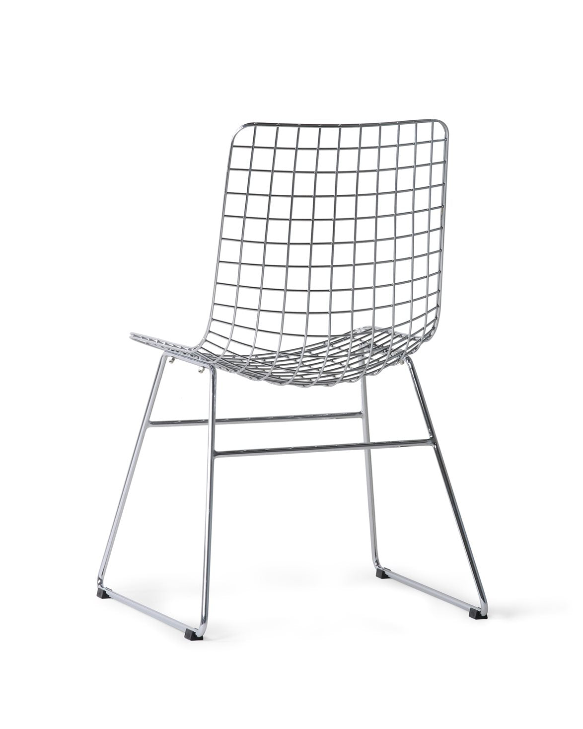 Metal Wire Chair Silver