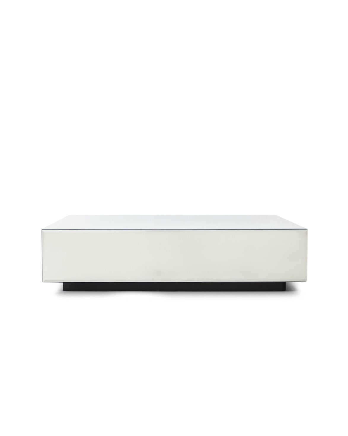 Mirror Block Coffee Table Clear