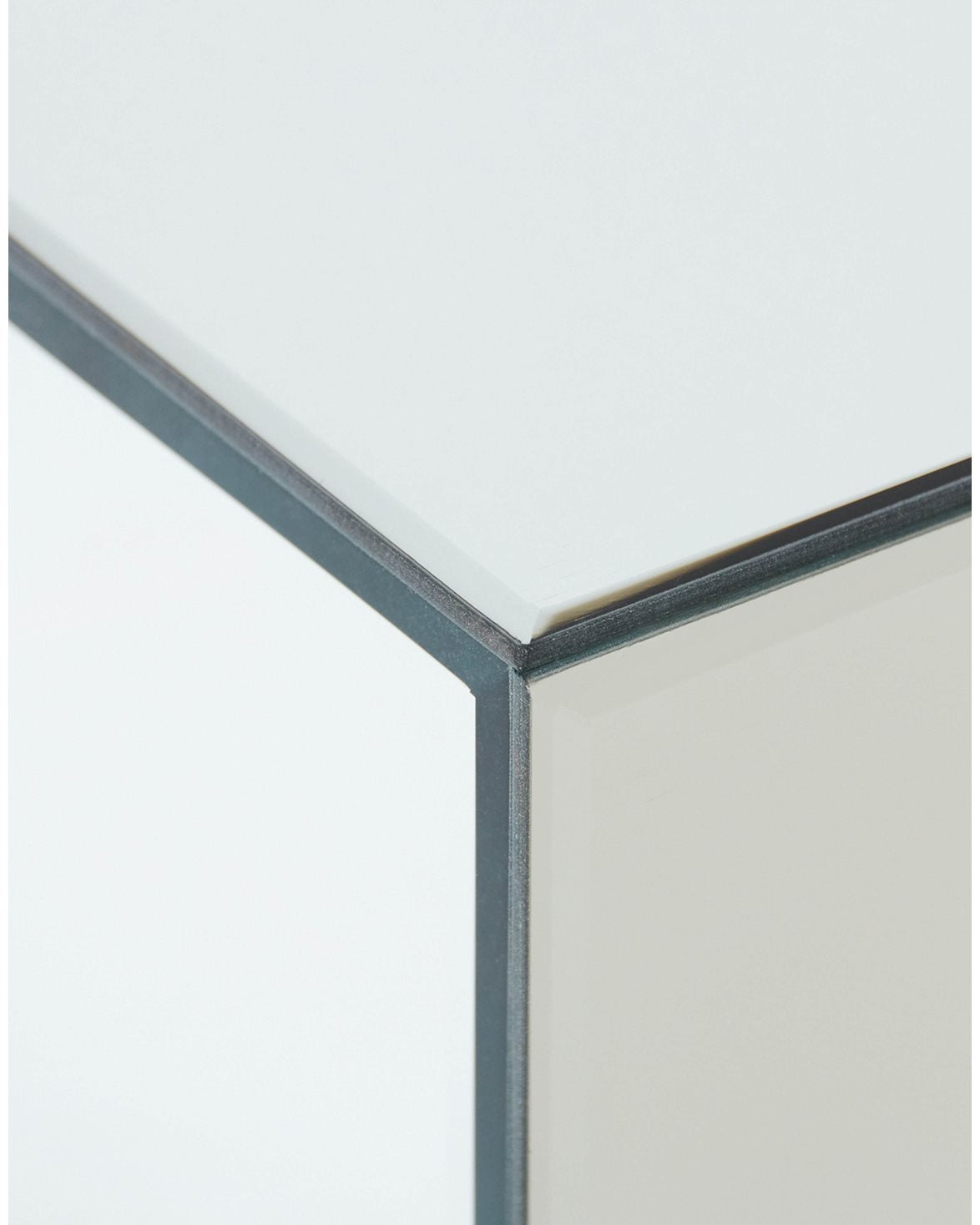 Mirror Block Coffee Table Clear