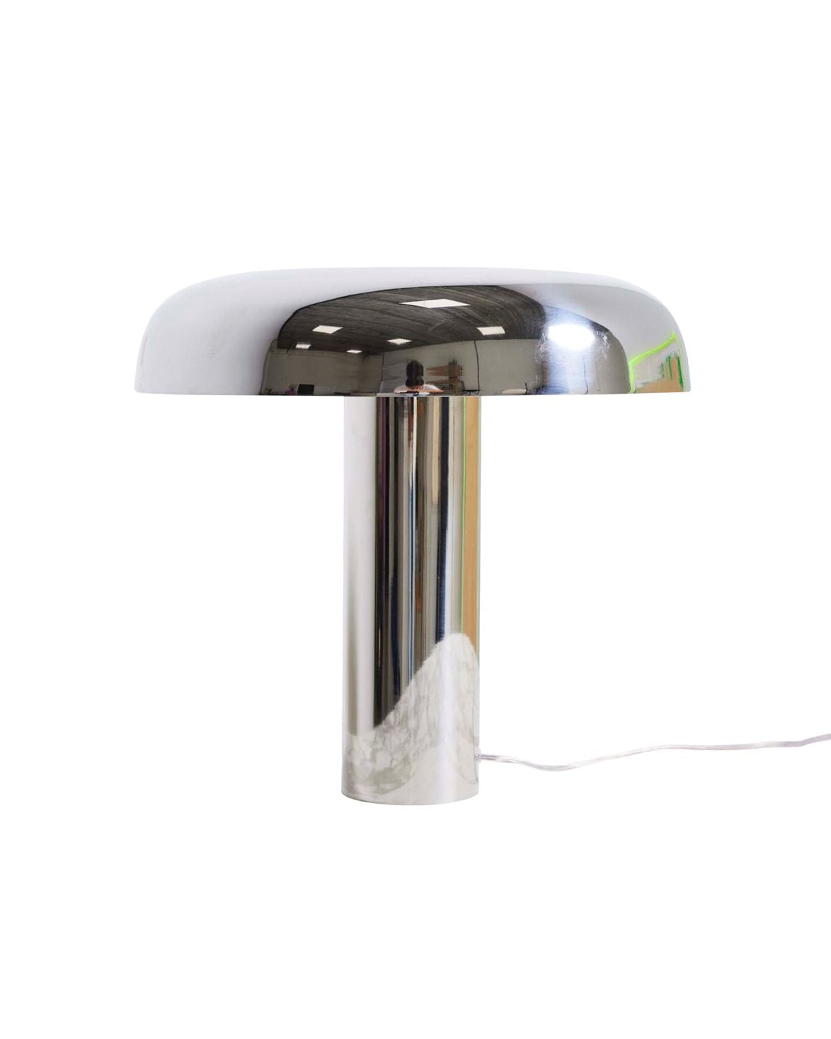 Mushroom Table Lamp Chrome