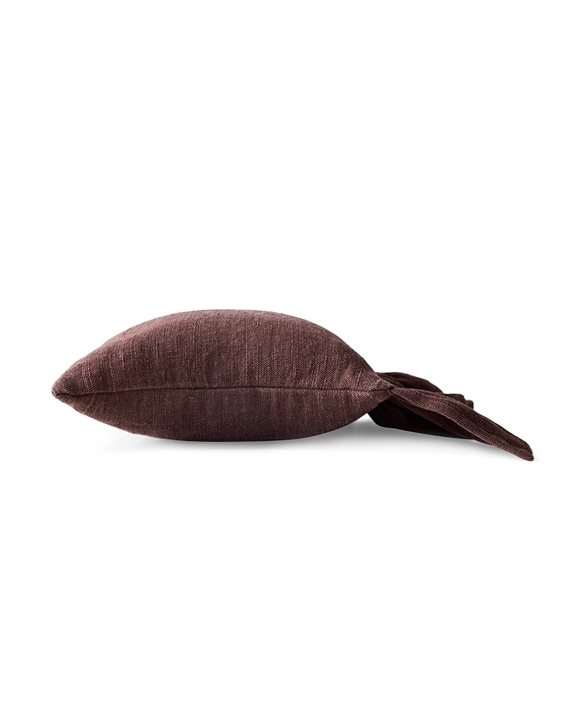 Ruffle Cushion Chestnut