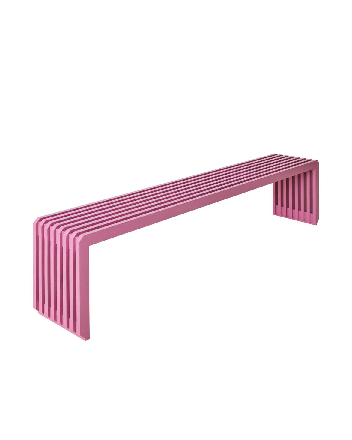 Slatted Bench L Hot Pink