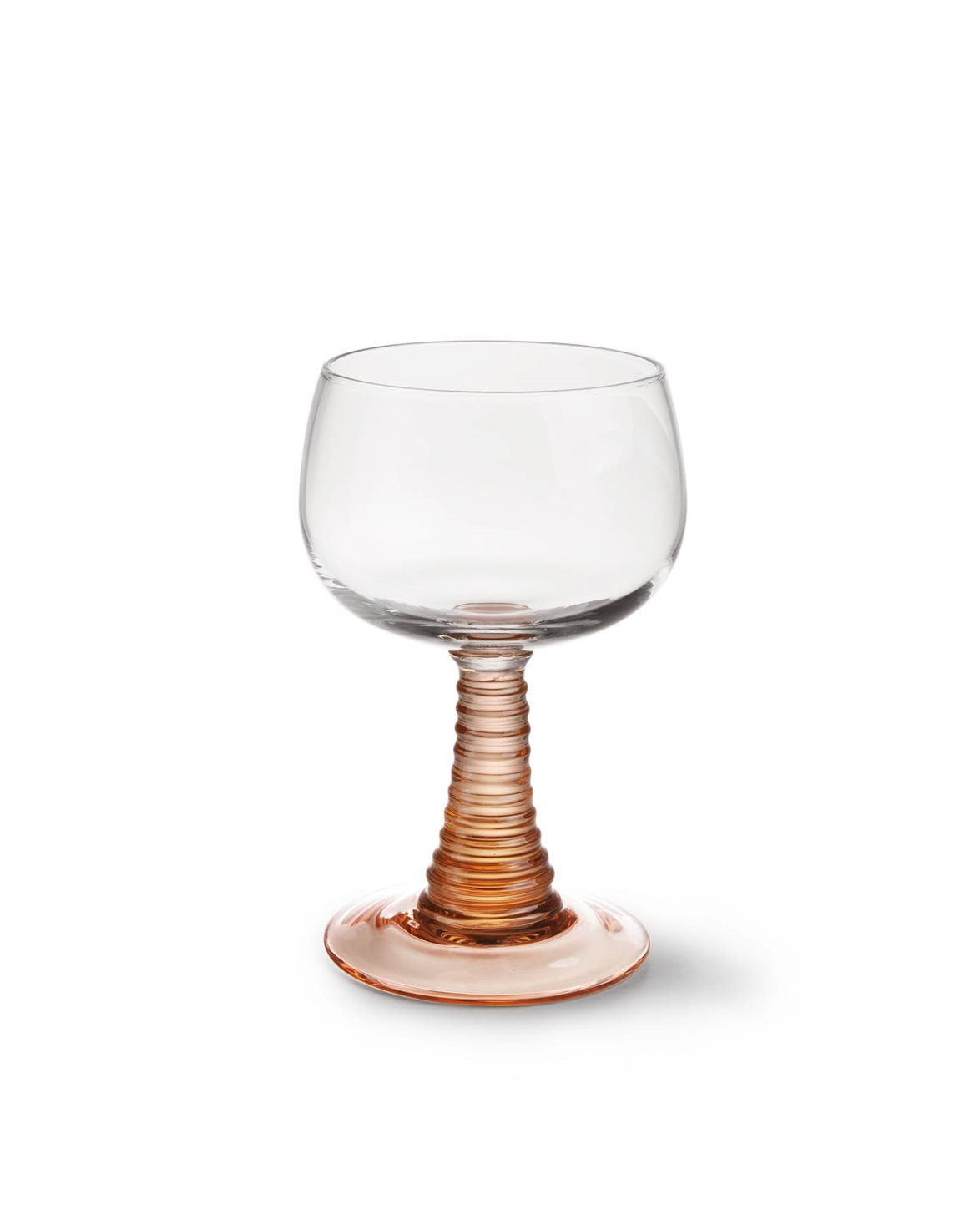 Swirl Wine Glass Nude