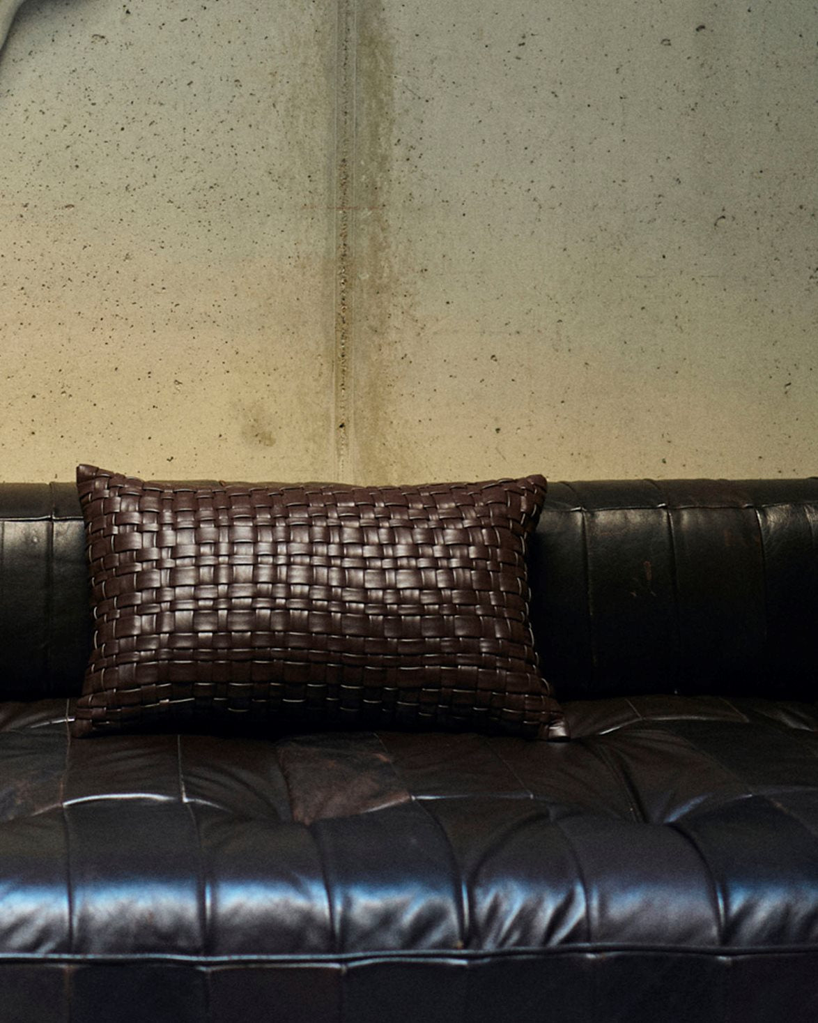 Woven Cushion Chocolate Brown