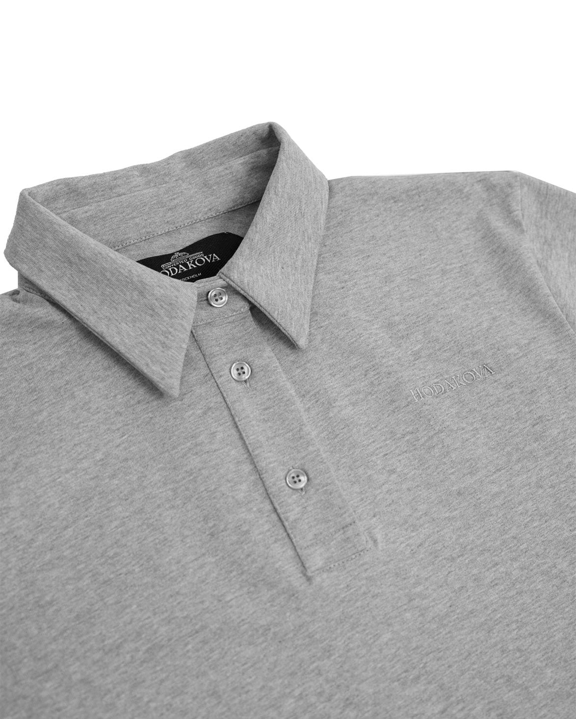 Polo Jersey Grey Melange
