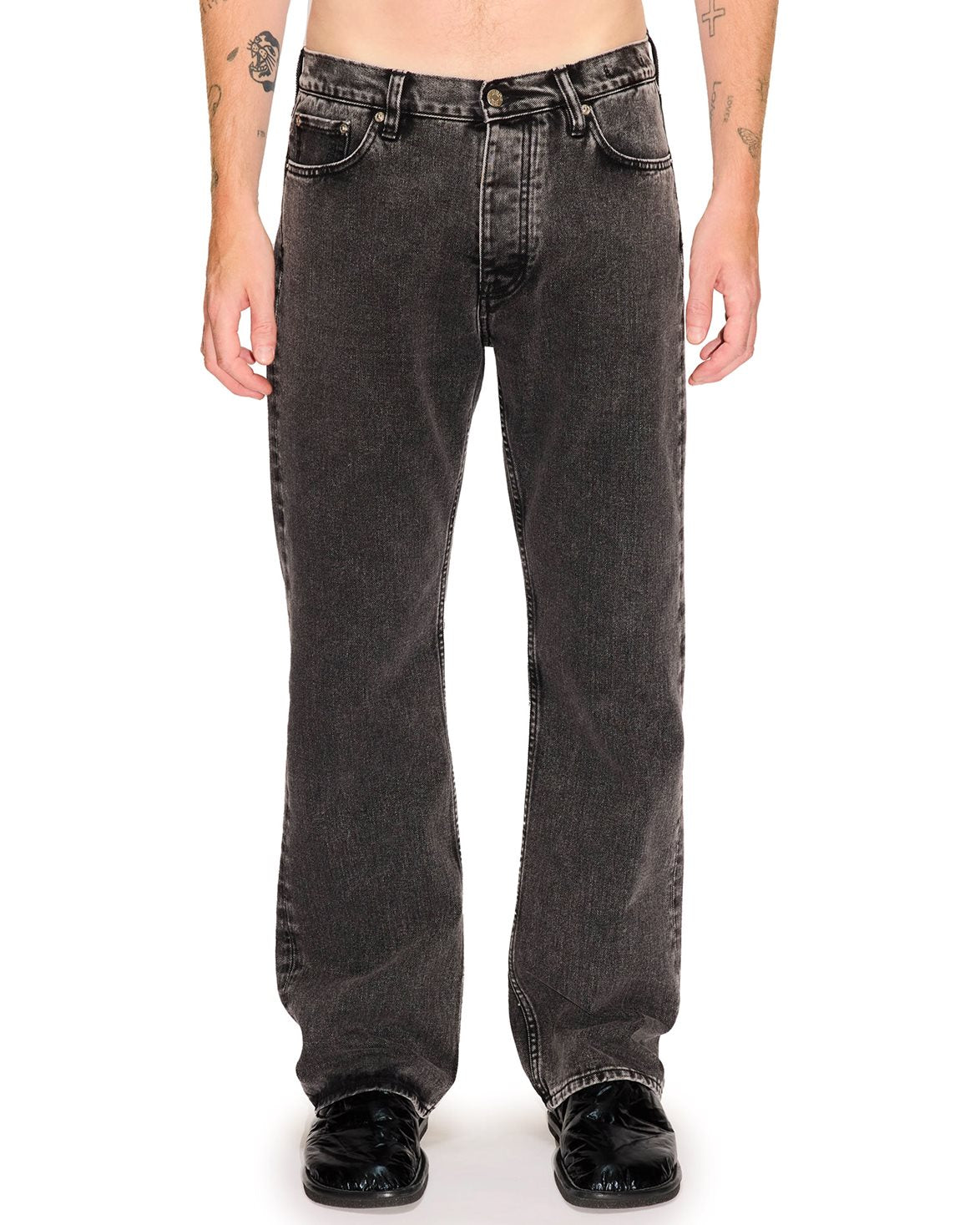 Rush Relaxed Bootcut Jeans Black Stone