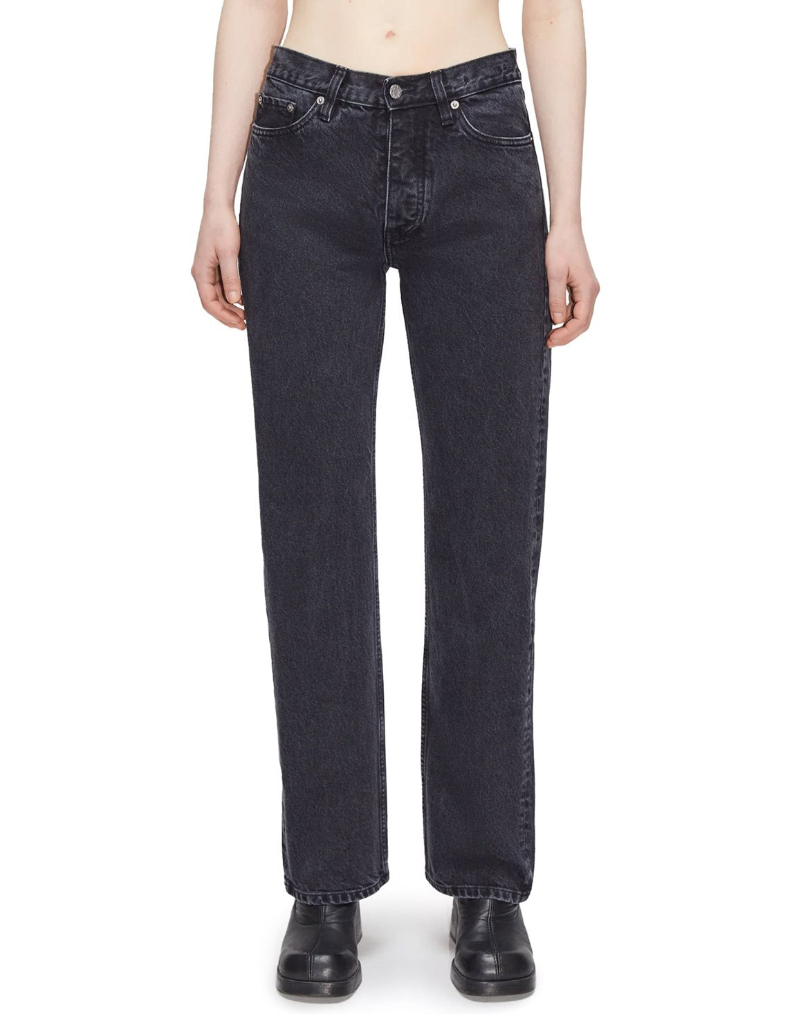 Rush Relaxed Bootcut Jeans Washed Black