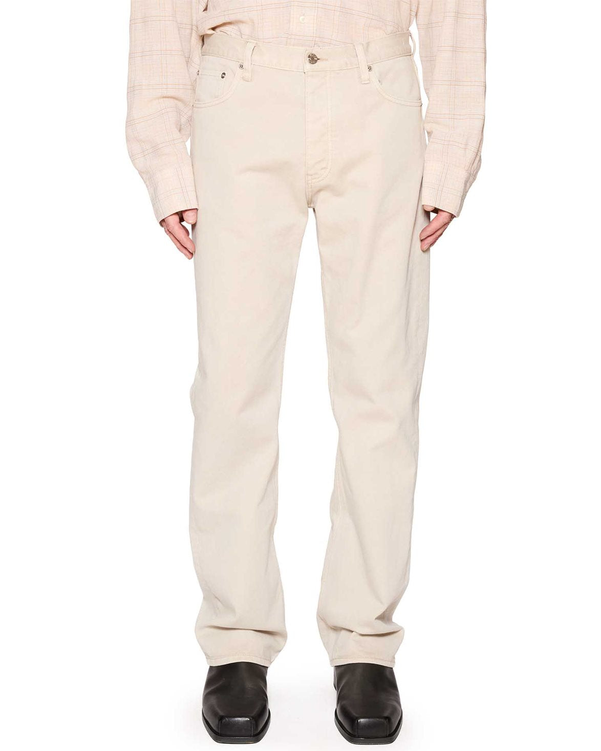 Rush Relaxed Bootcut Jeans Washed Ecru