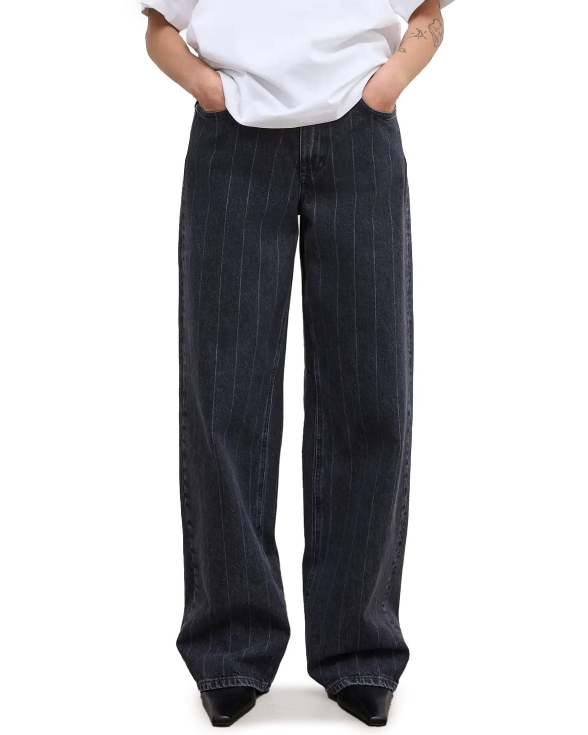 Baggy Fit Denim Black White