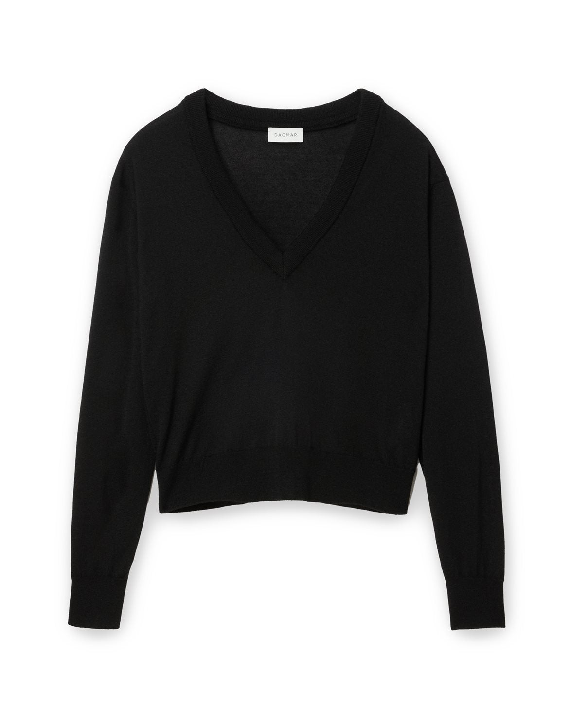 Cashmere V-Neck Knit Black