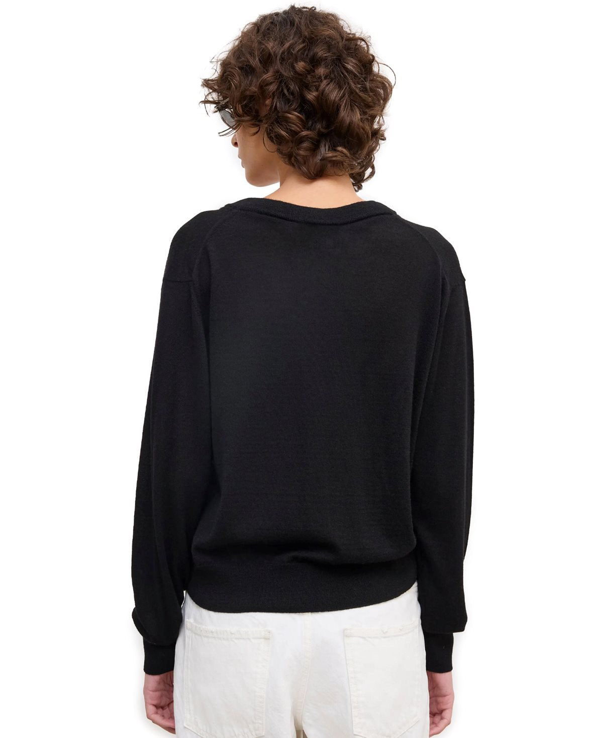 Cashmere V-Neck Knit Black