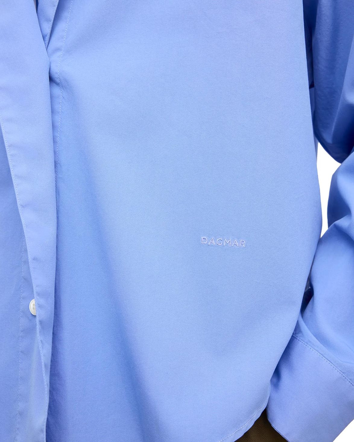 Cropped Shirt Mid Blue