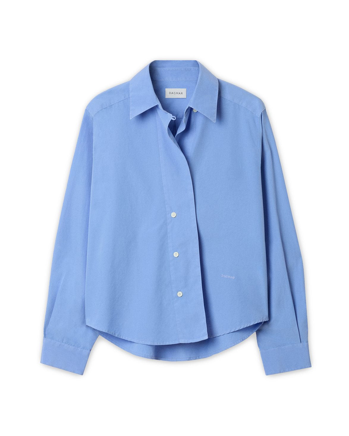 Cropped Shirt Mid Blue