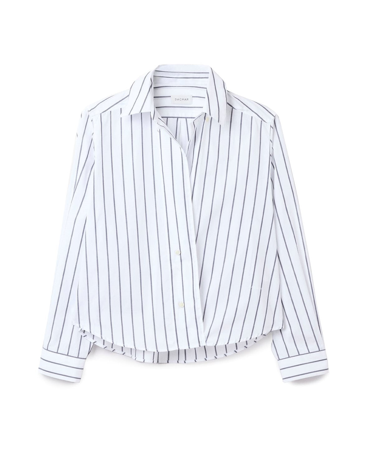 Cropped Shirt White Black