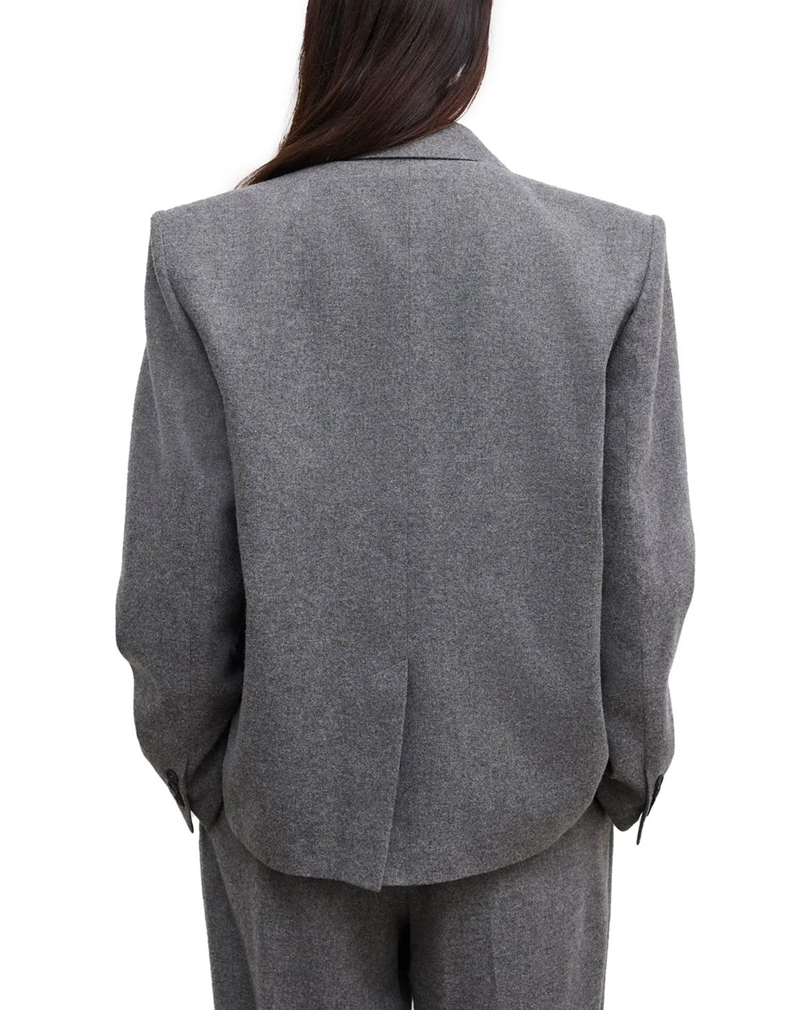 Db Flannel Blazer Light Grey Melange