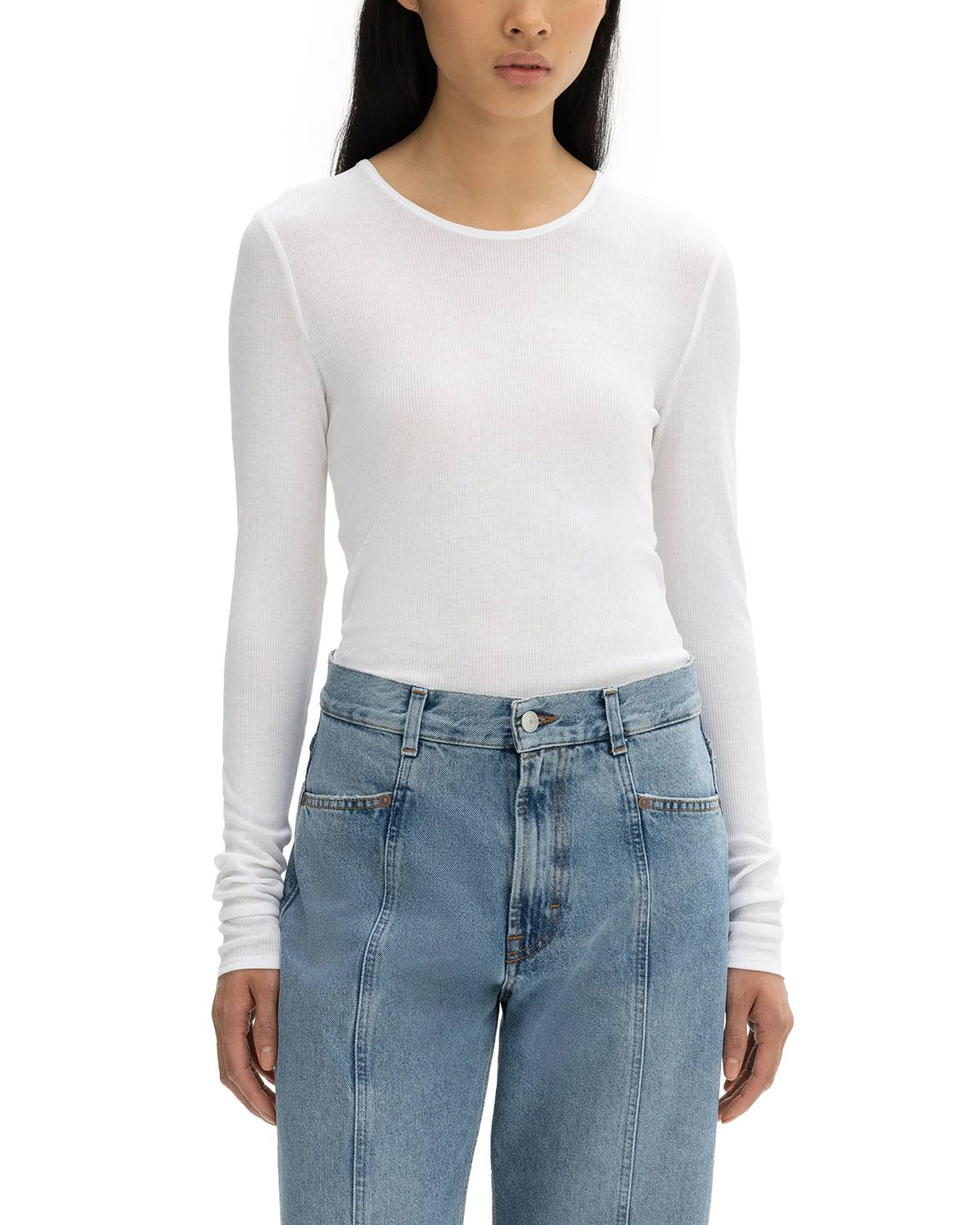 Lyocell Long Sleeve White