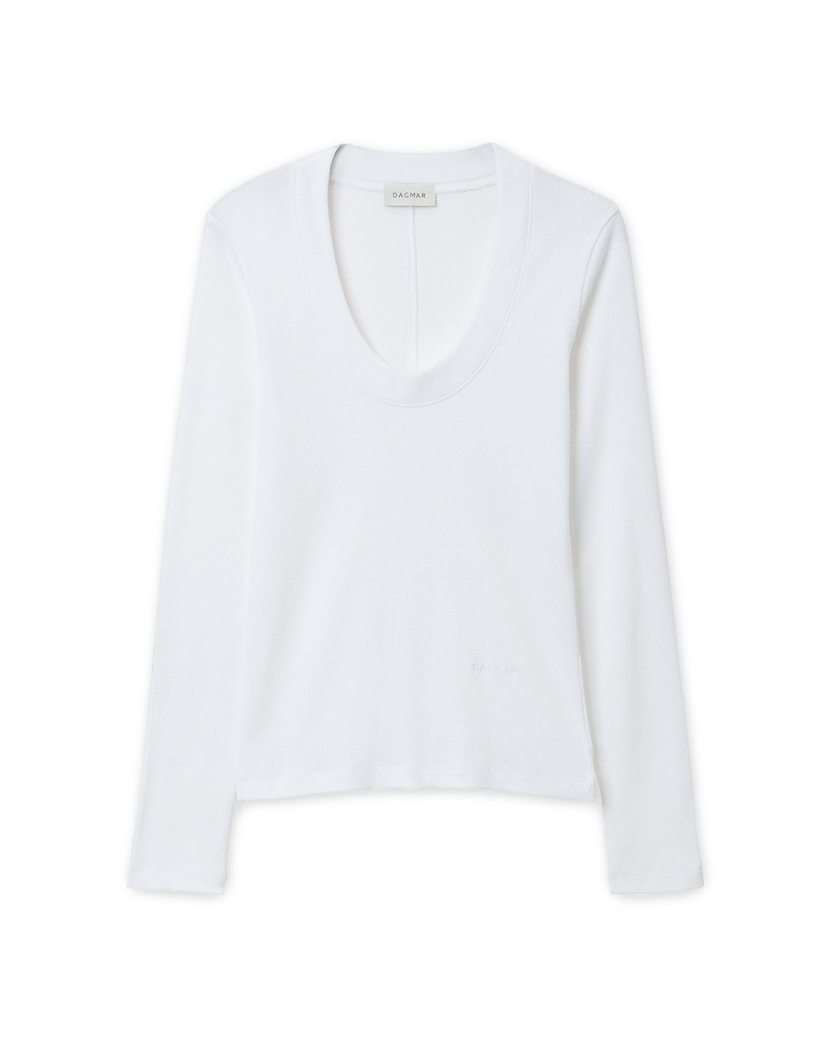 Scoop Jersey Top White