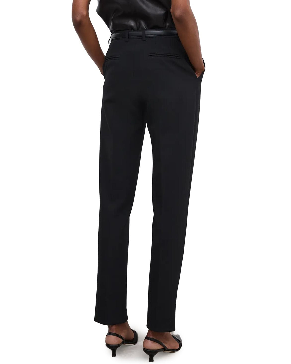 Slim Fitted Trousers Black