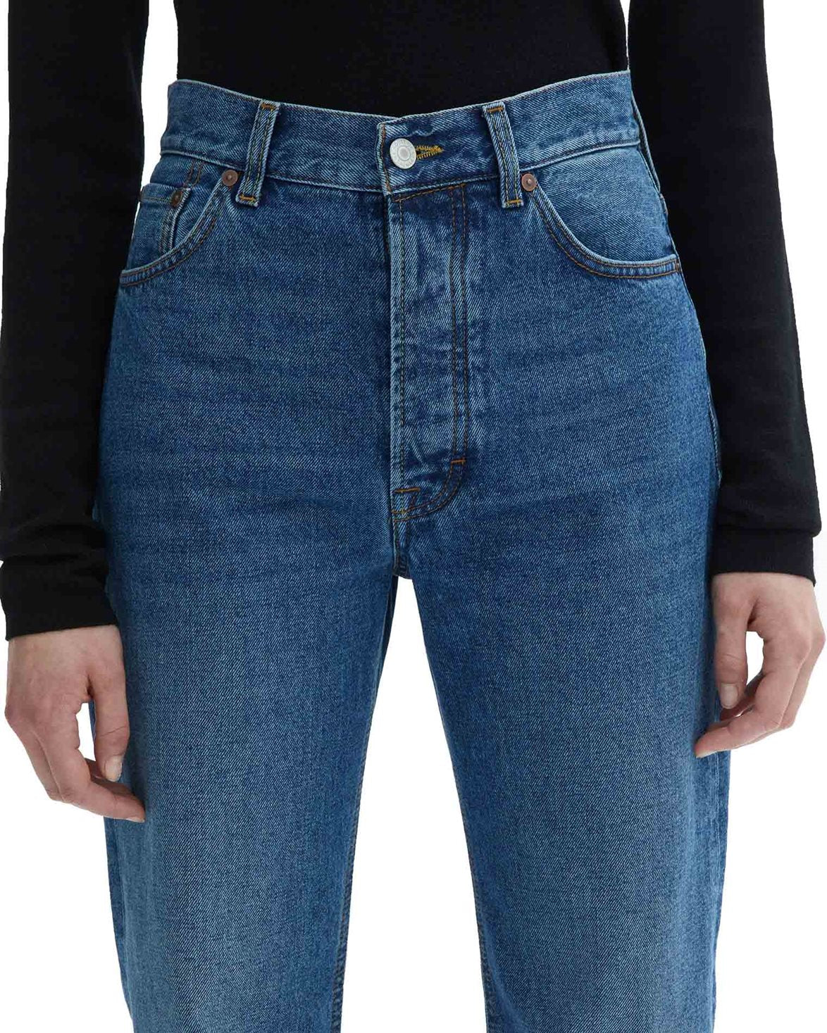 Straight Leg Denim Dark Blue