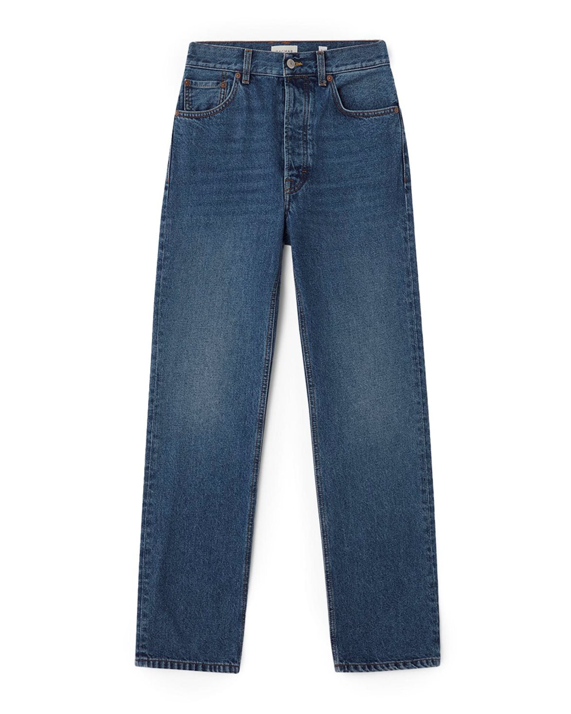 Straight Leg Denim Dark Blue