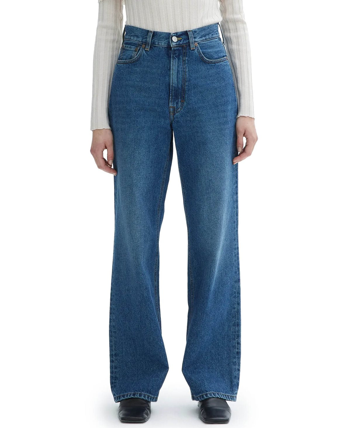 Wide Leg Denim Dark Blue