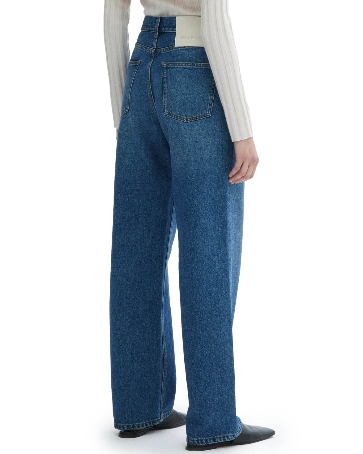 Wide Leg Denim Dark Blue