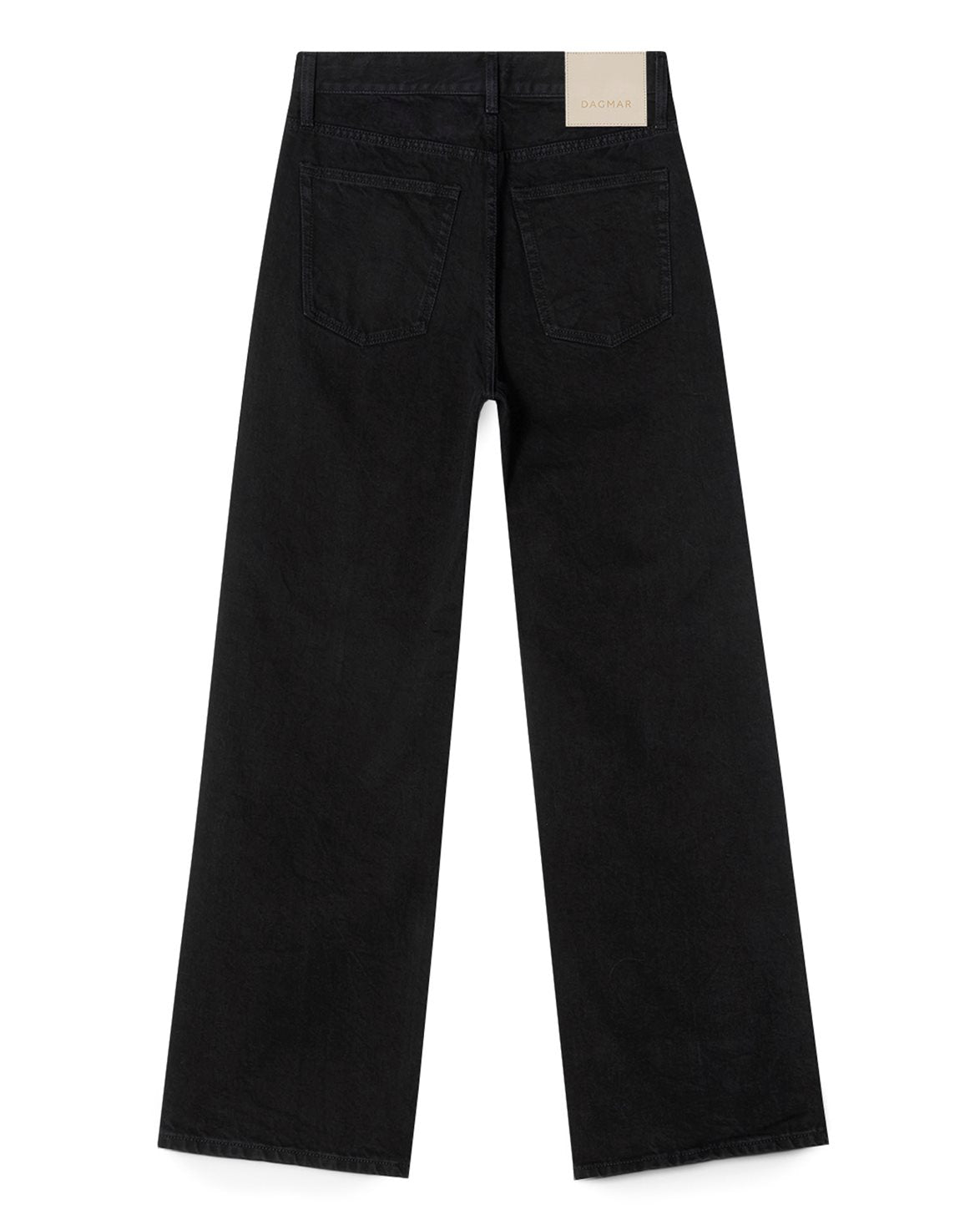 Wide Leg Denim Washed Black