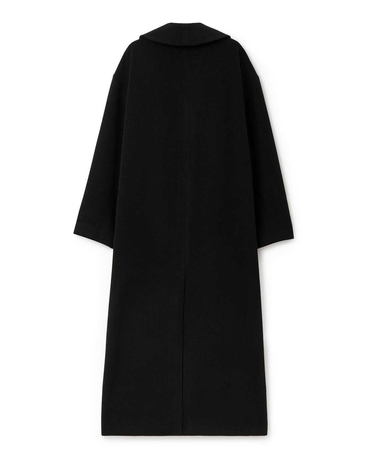 Wool Robe Coat Black