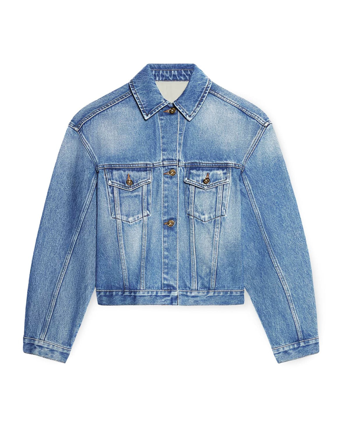 La Veste De-Nimes Denim Jacket Blue/Tabac