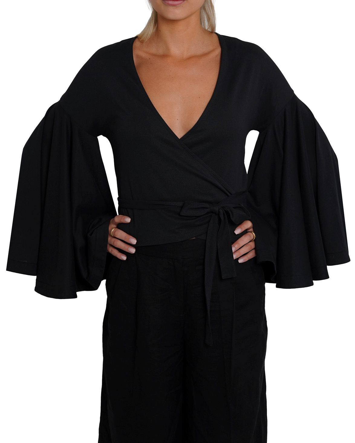 Le Cache Coeur Ventadou Top Black