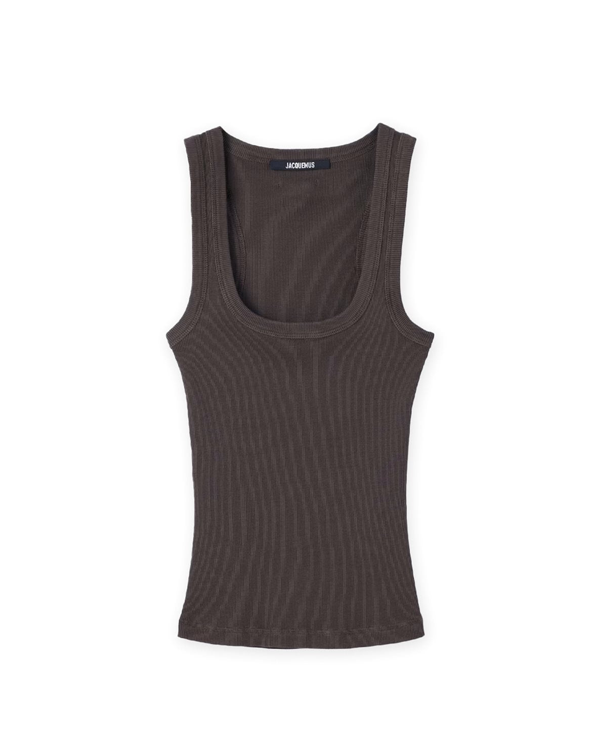 Le Debardeur Gros Grain Tank Top Brown