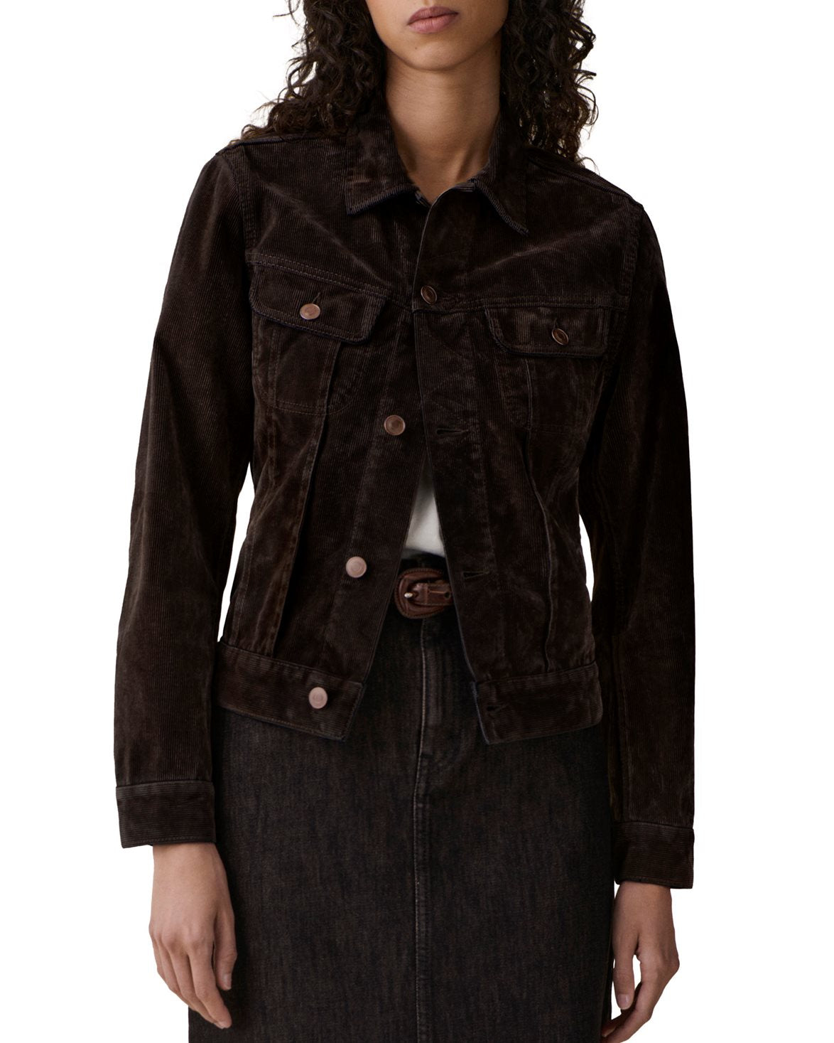 Elsa Jacket Brown Flock Corduroy