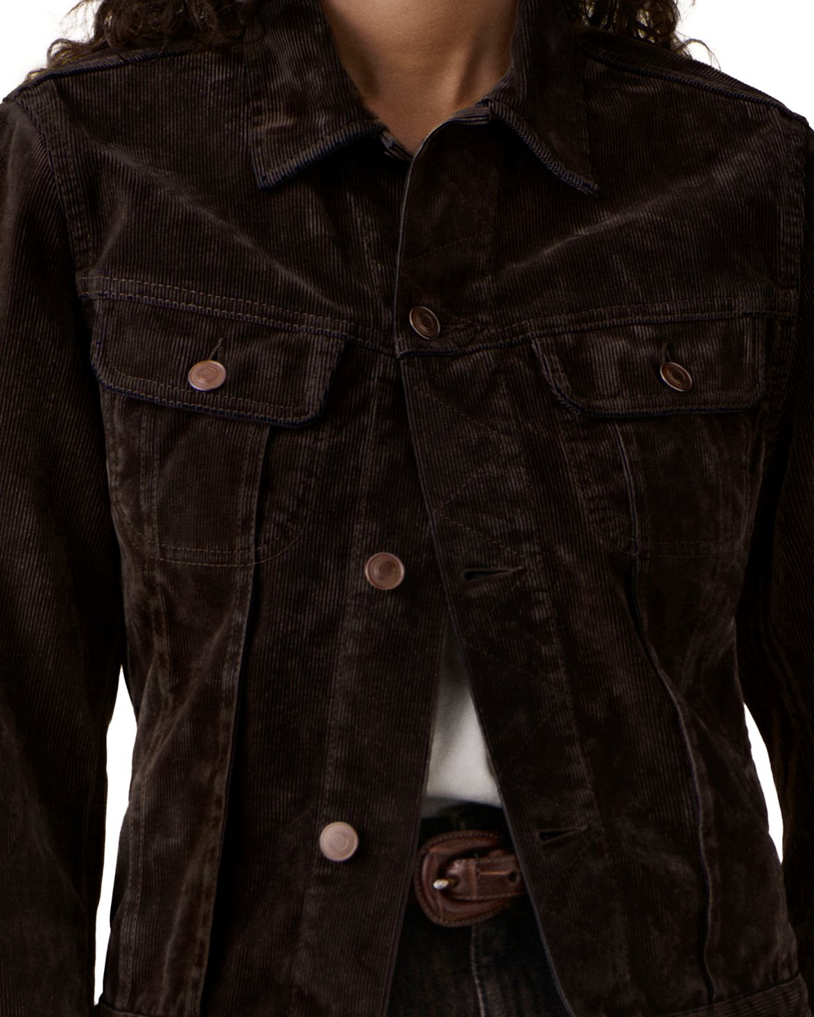 Elsa Jacket Brown Flock Corduroy