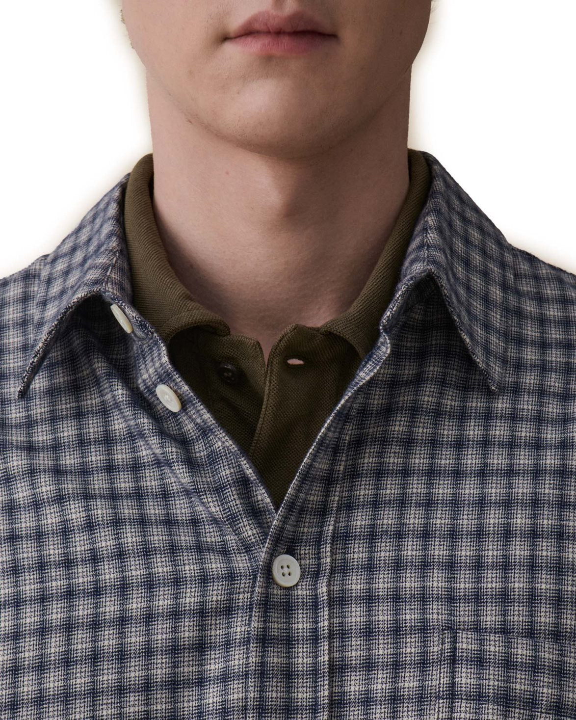 Juan Shirt Blue Flannel Check