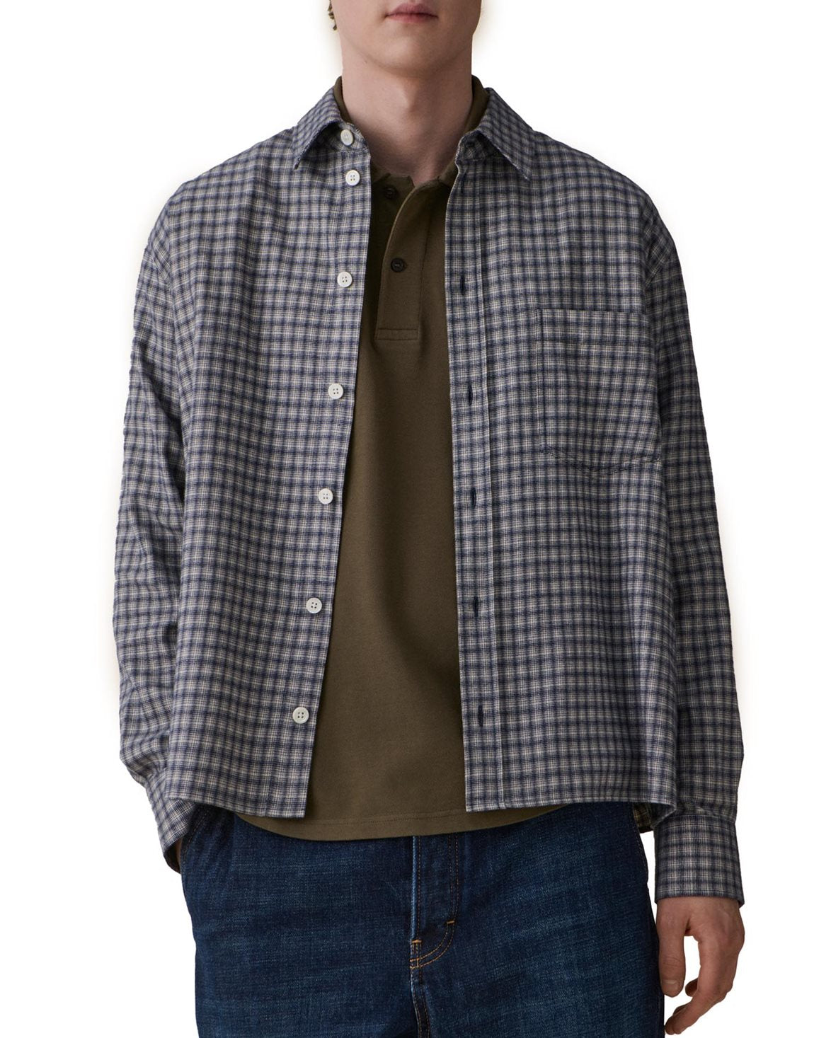 Juan Shirt Blue Flannel Check