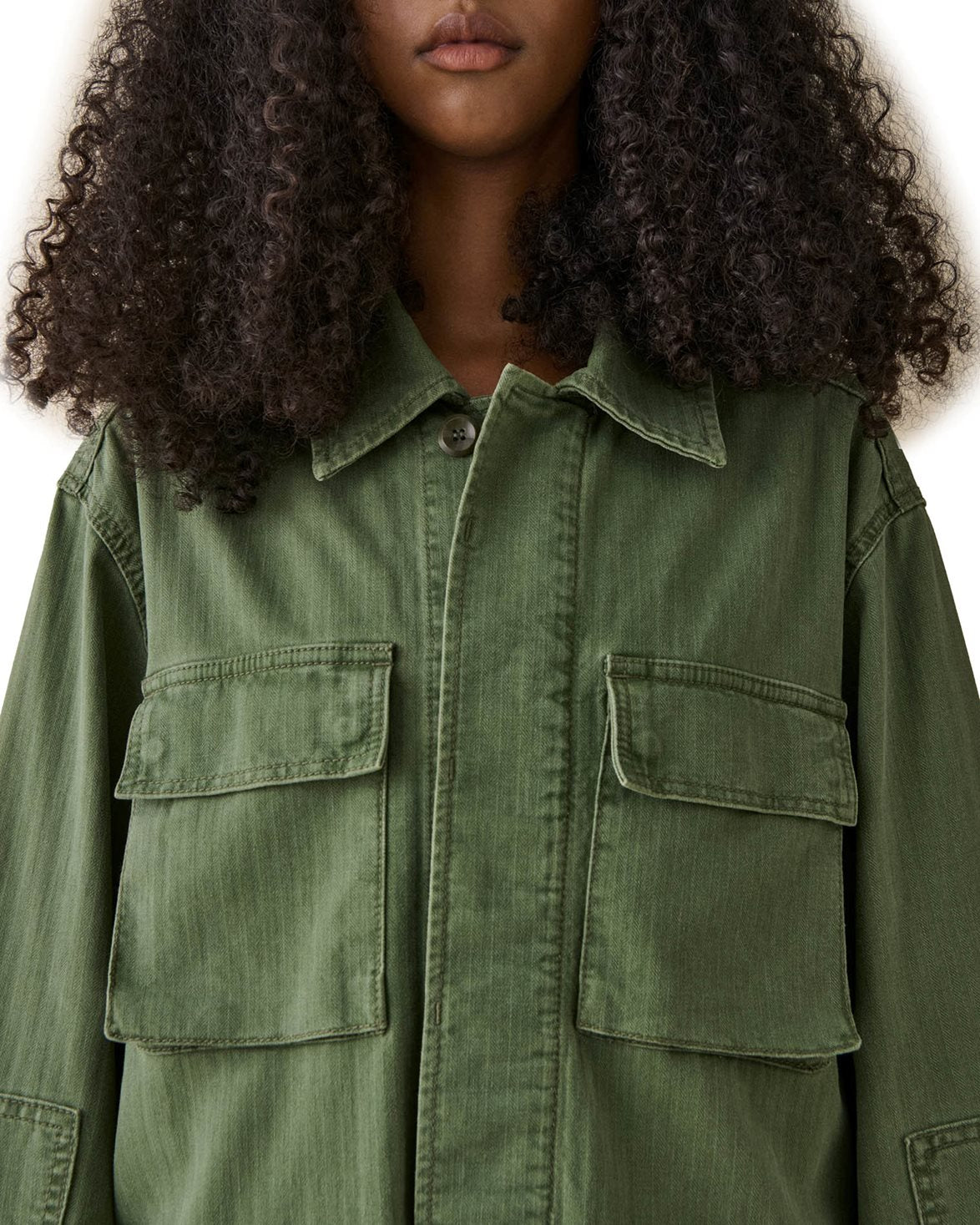 Lucy Jacket Chevron Green