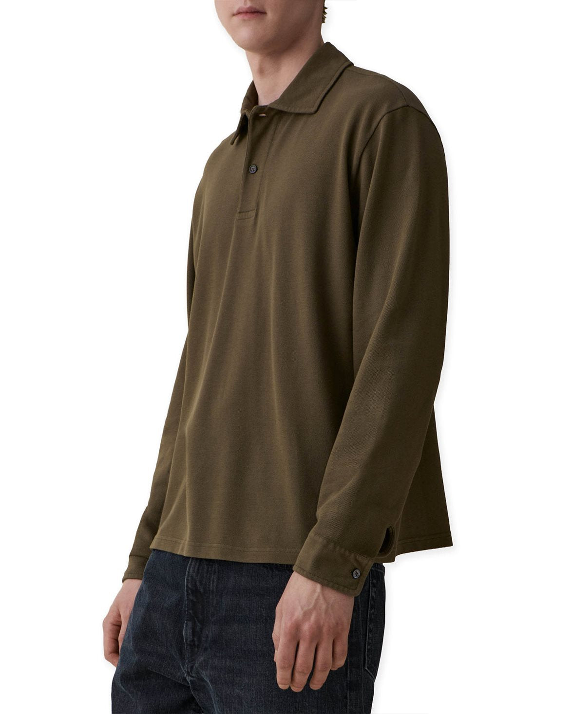 Rory Knit Polo Khaki Green