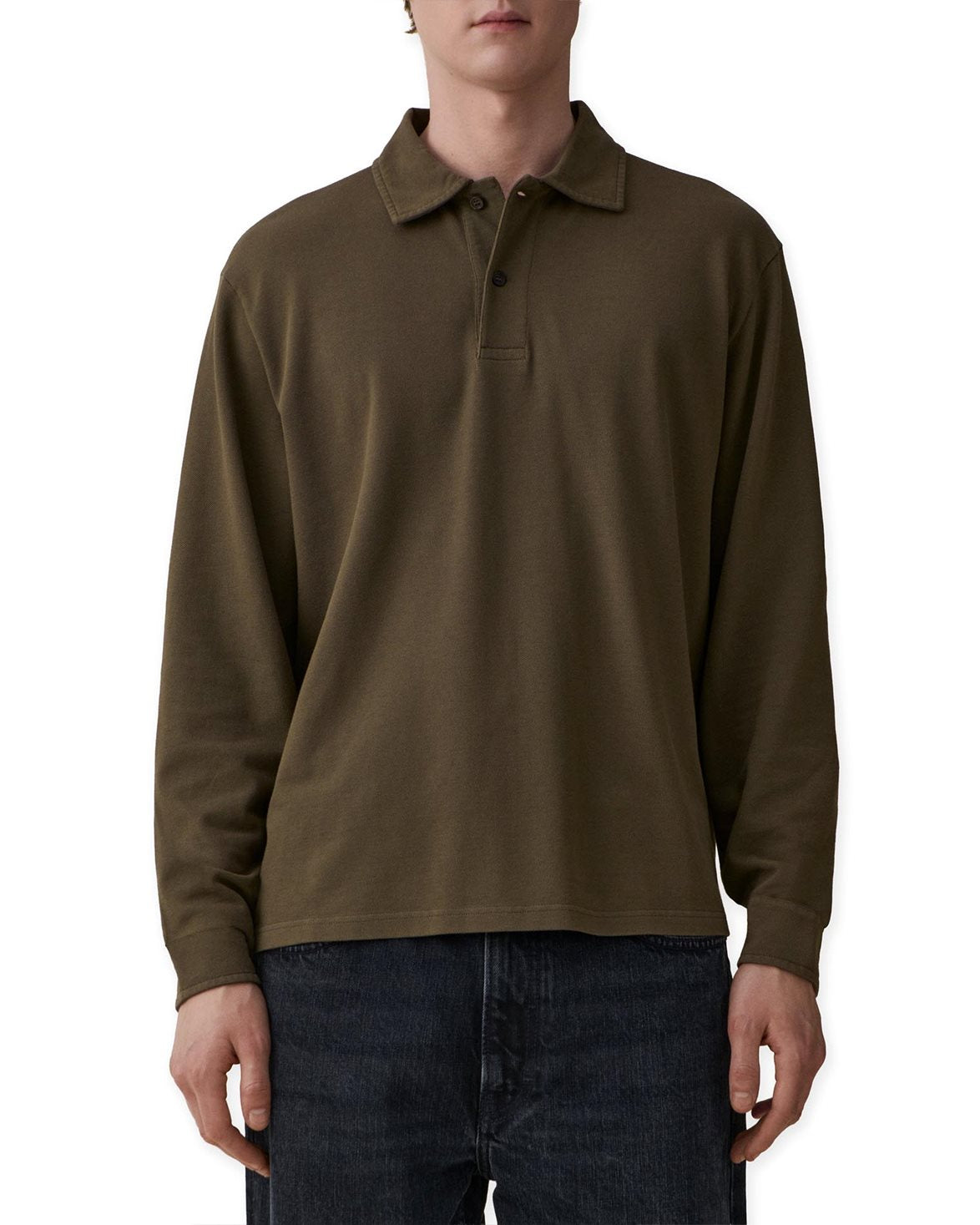 Rory Knit Polo Khaki Green