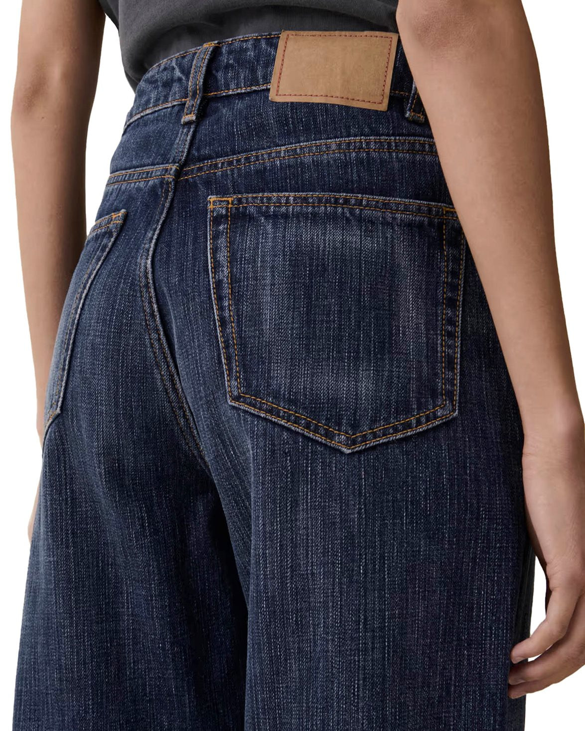 Virgo Jeans Dark Blue Righe