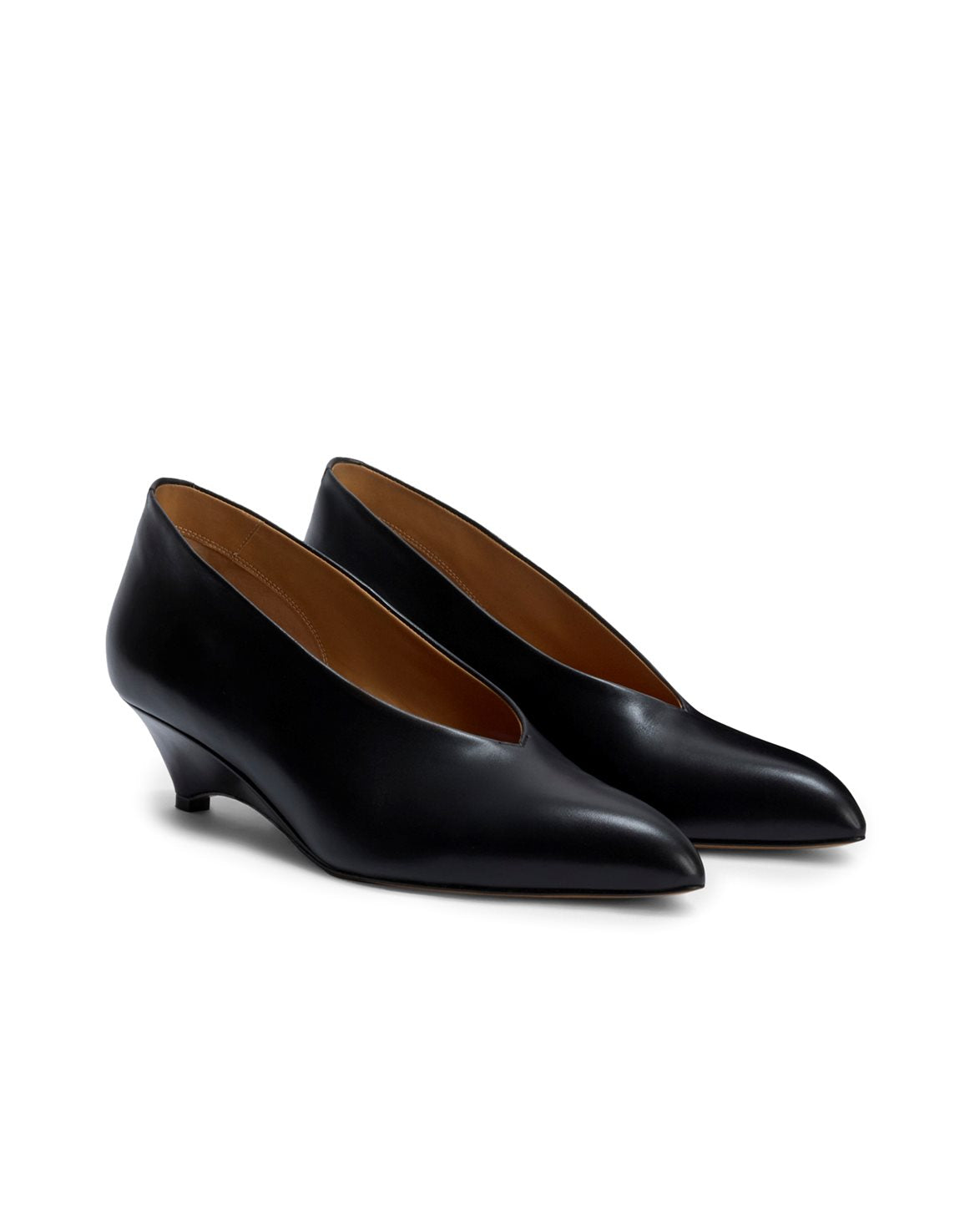 Arc Leather Pumps Black
