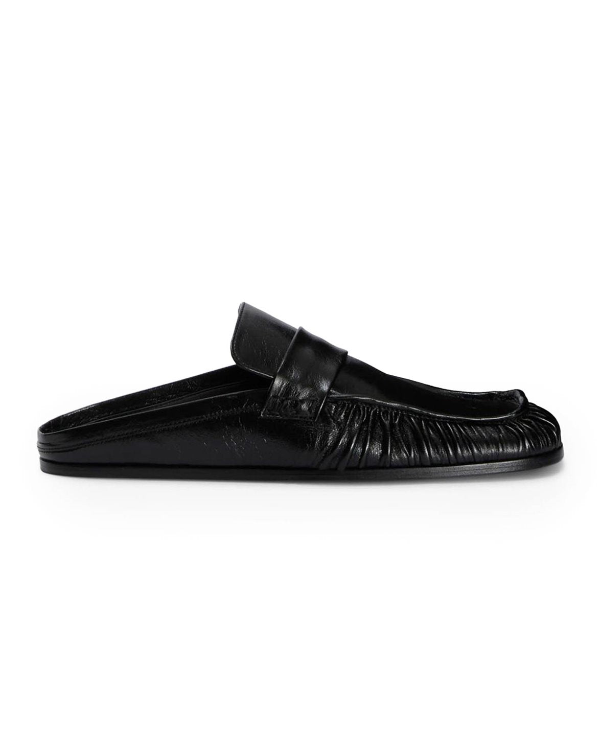Nikki Leather Sabots Black