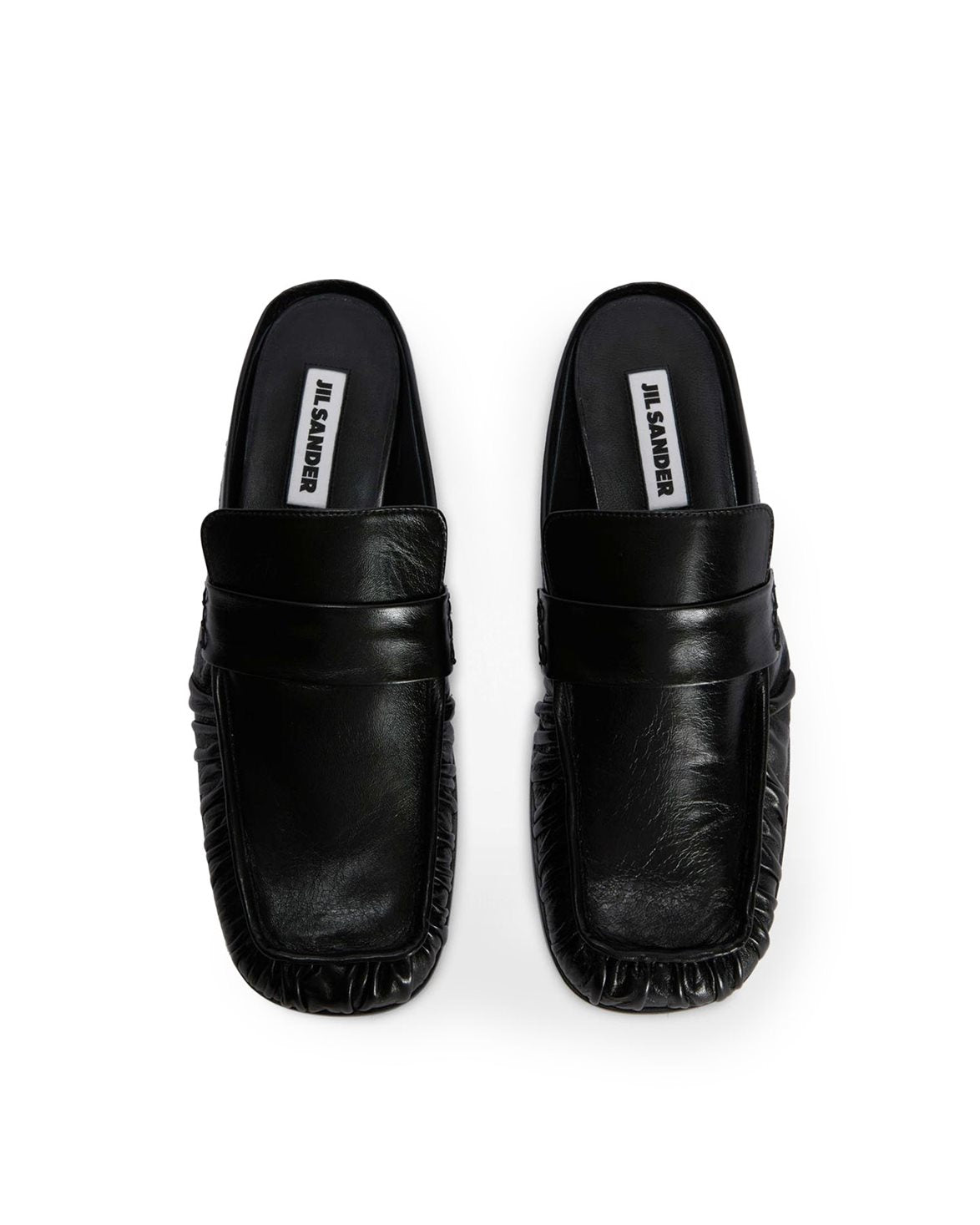 Nikki Leather Sabots Black