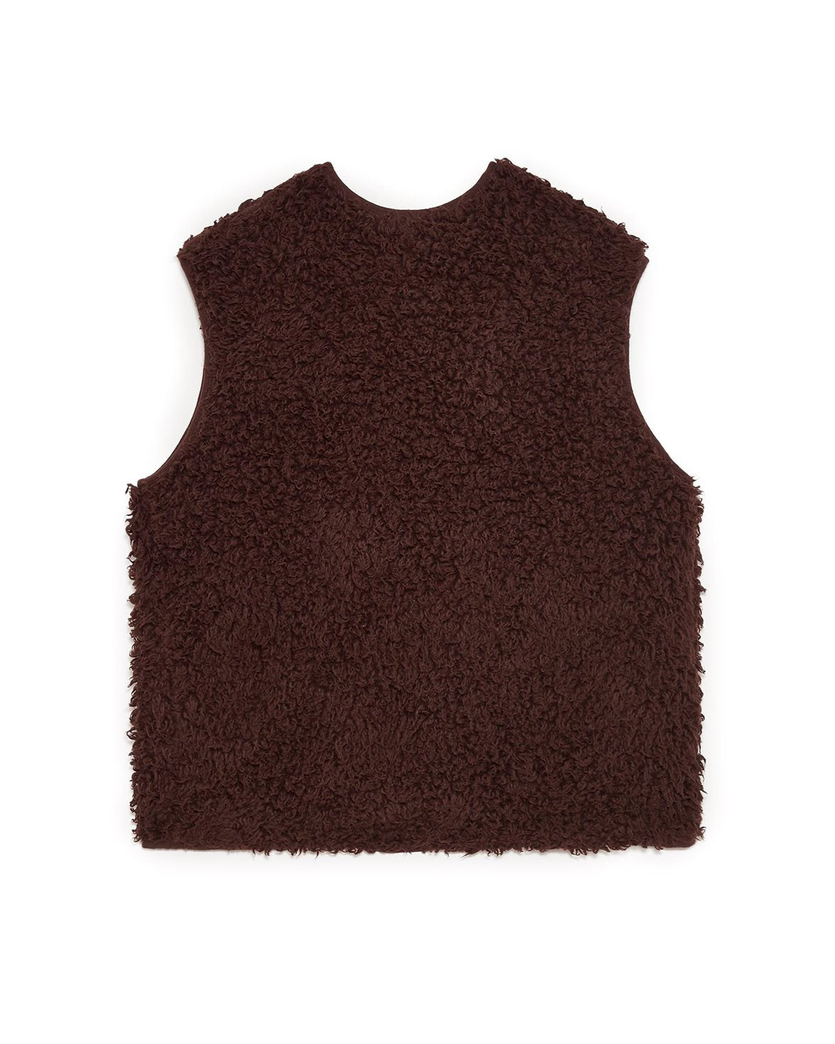 Sherpa Zip Waistcoat M Plum