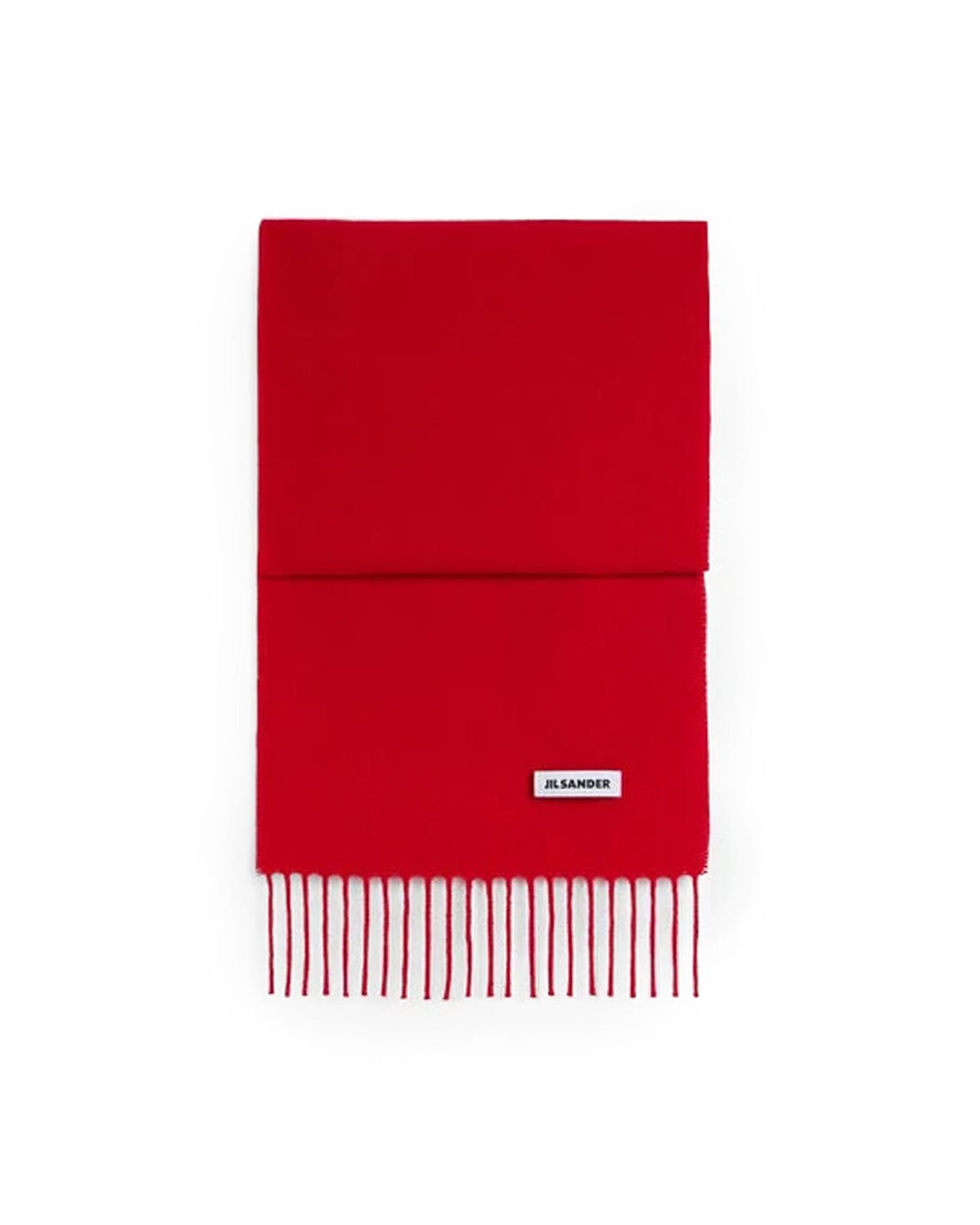 Slim Wool Scarf Rouge